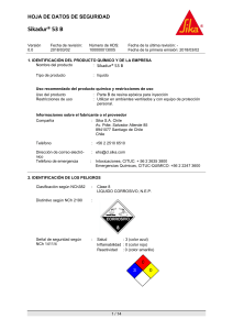 Sikadur® 53 B: Hoja de Datos de Seguridad (HDS)