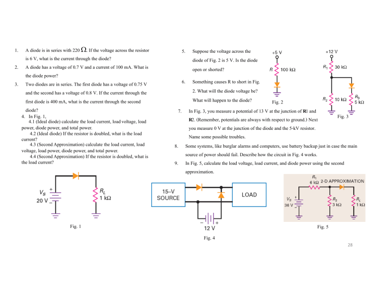 Diode Circuit Problems & Solutions: Electrical Engineering