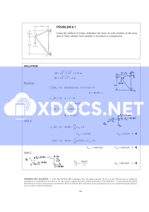 Truss Analysis Solutions: Method of Joints
