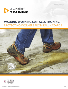 Walking working surfaces training