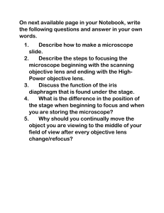 Microscope Questions