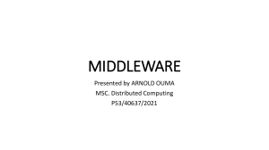 Middleware in Distributed Computing