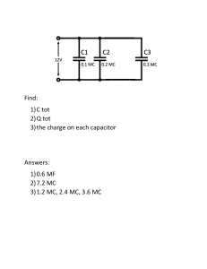 Capacitor Circuit Analysis Worksheet