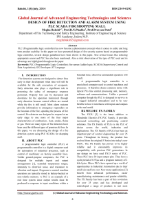 Fire Detection System Design Using PLC SCADA