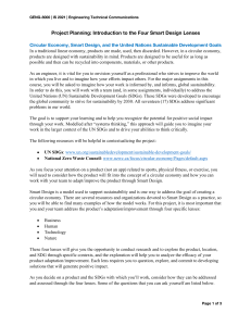 Project Planning: Smart Design & Circular Economy