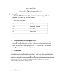 Flight Management System SRS Preparation Document