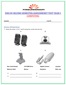 Year 5 Computing Test: Hardware, Networks, Internet, Scratch