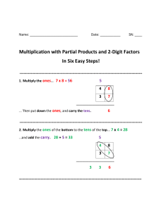 2-digit multiplication with colors