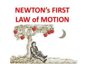 Newton's First Law of Motion PPT- from TPT