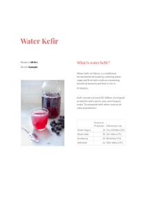 Water Kefir Recipe