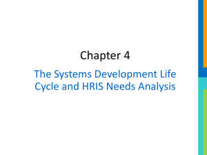 SDLC & HRIS Needs Analysis Presentation