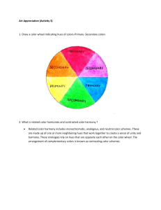 Color Theory: Primary, Secondary, and Color Harmonies