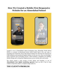 Mobile-First Website Case Study: Shivashish World School