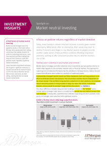 Market neutral investing