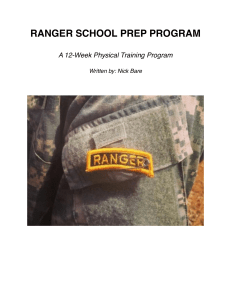 Ranger School Prep: 12-Week Physical Training Program