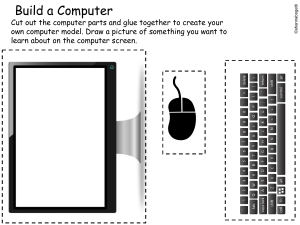 Build a Computer Activity Sheet for Kids