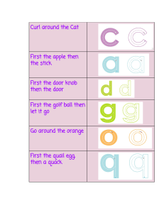 Lowercase Letter Tracing Worksheet for Kids