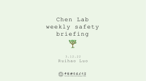 Weekly Lab Safety Report