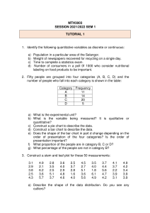 Statistics Tutorial: Data Analysis & Representation