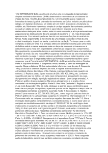 Relatório de Laboratório: Movimento Harmônico Simples (MHS)