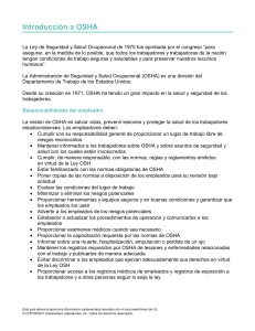 Introducción a OSHA: Guía de Seguridad y Salud Ocupacional