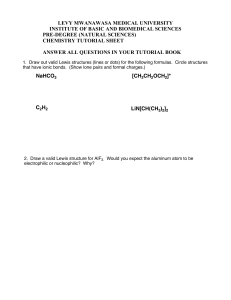 Chemistry Tutorial: Lewis Structures & Resonance