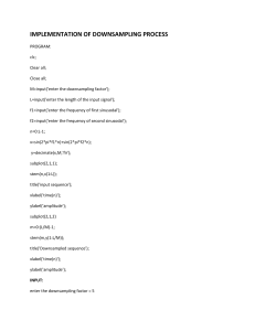 Submuestreo en Matlab: Programa de Ejemplo