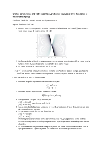 Gráficas Paramétricas y Superficies: Guía de Ejercicios