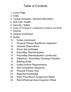 Cadet Handbook: Schedule, Safety, Leadership, and More