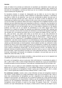 Anemias: Destrucción, Membrana Celular y Hemoglobina