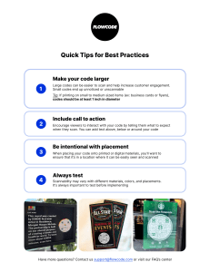 Best Practices Flowcode