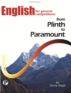 English Plinth to Paramount by Neetu Singh PDF [sscstudy.com]