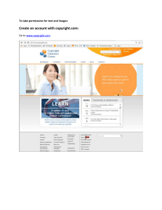Copyright Permissions Guide: Text & Images