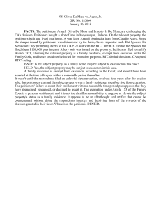 Olivia-De Mesa vs. Acero, Jr. Court Case Analysis