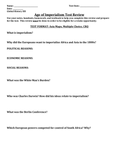 Age of Imperialism Test Review
