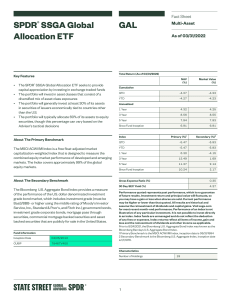 SPDR SSGA Global Allocation ETF Fact Sheet
