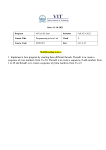 Java Multithreading Lab Assignment