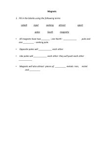 Magnets Worksheet: Poles, Attraction, Repulsion