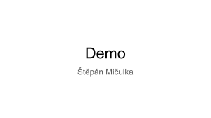 Demo - Štěpán Mičulka