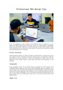 Web Design Tips: Visual Hierarchy, Typography, Usability