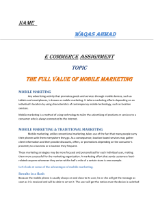 the fulll value of mobile marketing