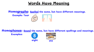 Words have Meaning