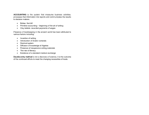 History of Accounting: Early Forms & Development