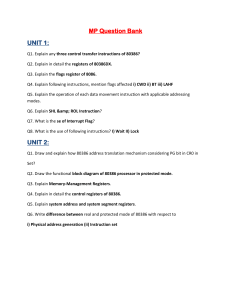 80386 Microprocessor Question Bank