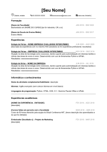 Currículo profissional