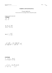 Ejercicios de Fracciones Algebraicas
