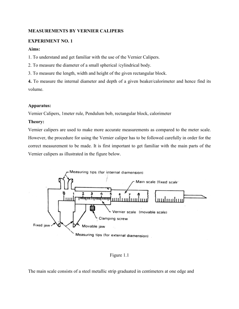 VERNIER CALIPERS