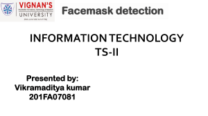 Facemask Detection Presentation: TensorFlow & NumPy