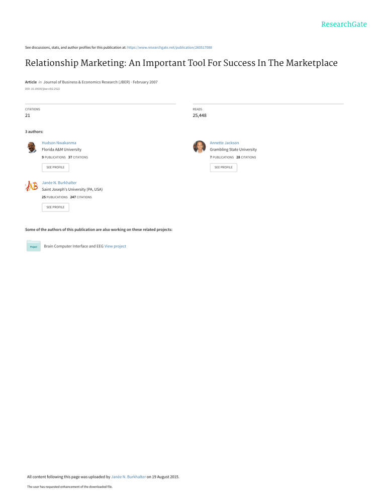 Marketing Relationship