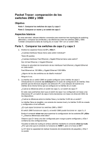 Comparación de Switches 2960 y 3560